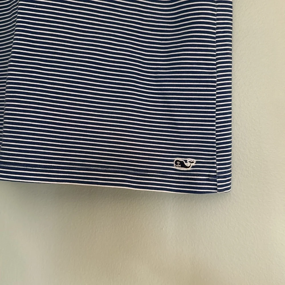 Vineyard VinesStriped Blue Kids Dress Sz M (10/12)
